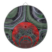 Mooie rode Aurora Art Print Aanpassen Product Dartbord (Voorkant)
