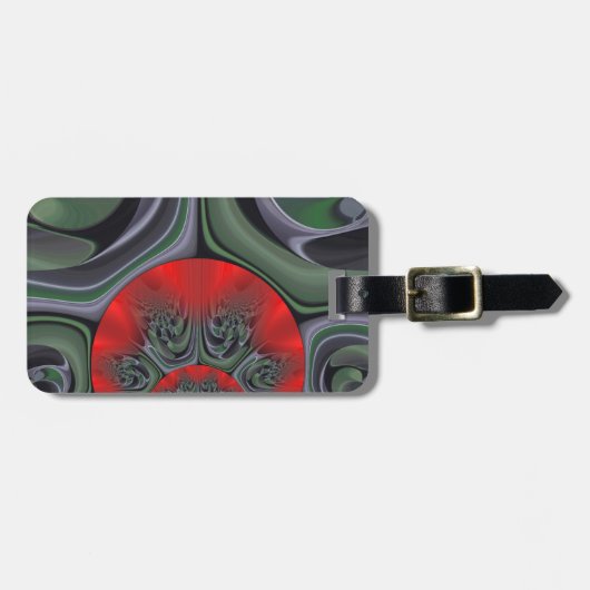 Mooie rode Aurora Art Print Bagagelabel (Voorkant horizontaal)