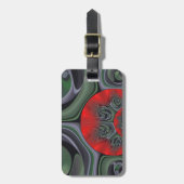 Mooie rode Aurora Art Print Bagagelabel (Voorkant verticaal)