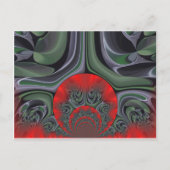 Mooie rode Aurora Art Print Briefkaart (Voorkant)