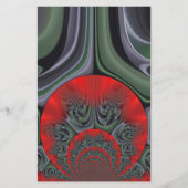 Mooie rode Aurora Art Print Briefpapier (Voorkant)