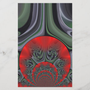 Mooie rode Aurora Art Print Briefpapier