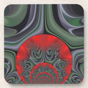 Mooie rode Aurora Art Print Drankjes Onderzetter