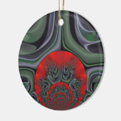 Mooie rode Aurora Art Print Keramisch Ornament (Links)