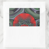 Mooie rode Aurora Art Print Rechthoekige Sticker (Tas)