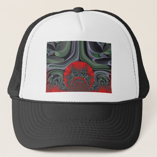 Mooie rode Aurora Art Print Trucker Pet (Voorkant)