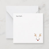 Mooie rode auto Monogram pastelkleurig rood en bla Notitiekaartje (Achterkant)