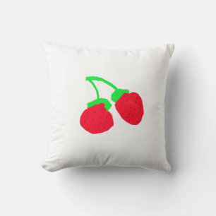 Mooie Rode Bessen Worp Kussen Cushion