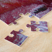 Mooie rode bladeren met stekelige vorst. legpuzzel (Zijkant)
