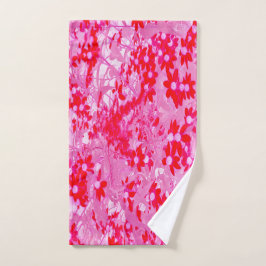 Mooie Rode Bloemen Bad Handdoek