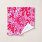 Mooie Rode Bloemen Bad Handdoek (Wasdoekje)