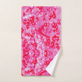 Mooie Rode Bloemen Bad Handdoek (Handdoek)