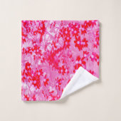 Mooie Rode Bloemen Bad Handdoek (Wasdoekje)