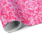 Mooie Rode Bloemen Cadeaupapier (Rol Hoek)