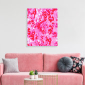 Mooie Rode Bloemen Canvas Afdruk (Insitu (Woonkamer))