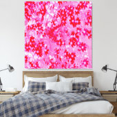 Mooie Rode Bloemen Canvas Afdruk (Insitu (Slaapkamer))
