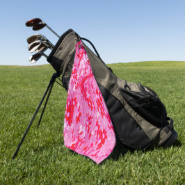 Mooie Rode Bloemen Golfhanddoek