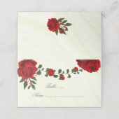 mooie rode bloemen groene bladeren plaatskaartje (Buitenkant ongevouwen)