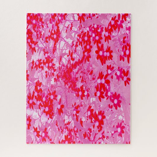 Mooie Rode Bloemen Legpuzzel (Verticaal)
