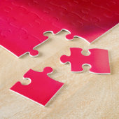 Mooie rode bloemen legpuzzel (Zijkant)