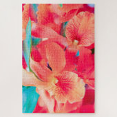 Mooie rode bloemen legpuzzel (Verticaal)