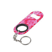 Mooie Rode Bloemen Mini Flessenopener (Achterkant Gekanteld)