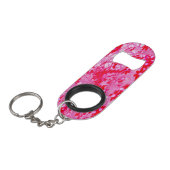 Mooie Rode Bloemen Mini Flessenopener (Voorkant Gekanteld)