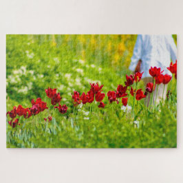 Mooie rode bloemen, Nederland Legpuzzel