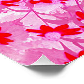 Mooie Rode Bloemen Perfect Poster (Hoek)