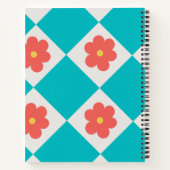 Mooie rode bloemen Persoonlijke naam Spiraal Noteb Notitieboek (Achterkant)