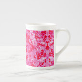Mooie Rode Bloemen Porselein Kop (Rechts)