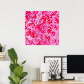 Mooie Rode Bloemen Poster (Thuiskantoor)
