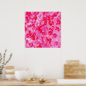 Mooie Rode Bloemen Poster (Keuken)