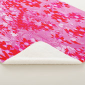 Mooie Rode Bloemen Sherpa Deken (3/4)