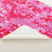 Mooie Rode Bloemen Sherpa Deken (3/4)