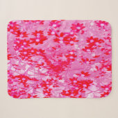 Mooie Rode Bloemen Sherpa Deken (Voorkant (horizontaal))