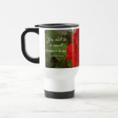 Mooie Rode Bloemen Speciale Schat Bijbel Verse Reisbeker (Links)