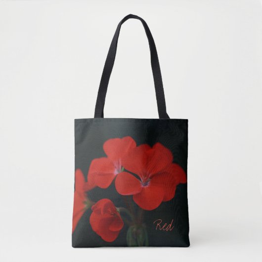 Mooie Rode Bloemen Tote Tas (Voorkant)