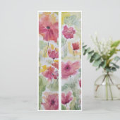 Mooie rode bloemen twee Bladwijzer (Staand voorkant)