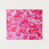 Mooie Rode Bloemen Wandkleed (Voorkant (horizontaal))