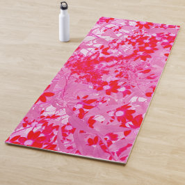 Mooie Rode Bloemen Yogamat
