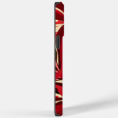 Mooie rode bloemige achtergrond Case-Mate iPhone case (Achterkant / Rechts)