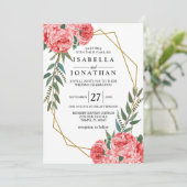 Mooie Rode Blosrozen Kaart (Staand voorkant)