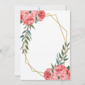 Mooie Rode Blosrozen Kaart (Achterkant)