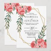 Mooie Rode Blosrozen Kaart (Voorkant / Achterkant)