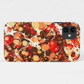 Mooie rode bruine oranje abstracte stenen Case-Mate iPhone case (Achterkant (horizontaal))