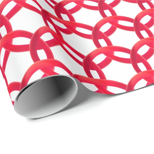 Mooie rode cirkel cadeaupapier (Rol Hoek)