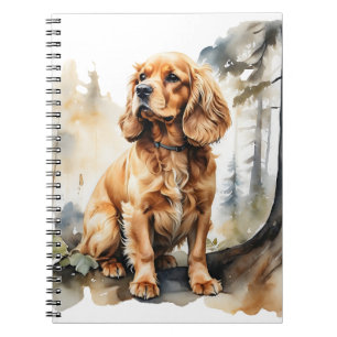 MOOIE RODE COCKER SPANIEL HOND NOTITIEBOEK