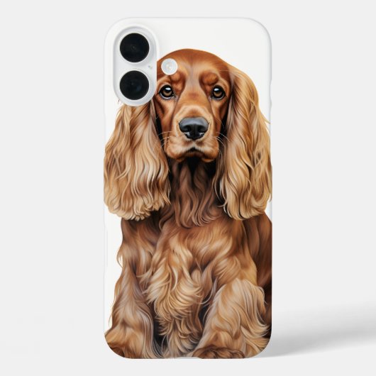 MOOIE RODE COCKER SPANIEL PUPPY HOND Case-Mate iPhone CASE (Achterkant)