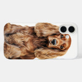 MOOIE RODE COCKER SPANIEL PUPPY HOND Case-Mate iPhone CASE (Achterkant (horizontaal))